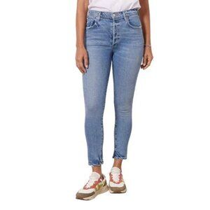 AGOLDE Blue Nico Straight Leg Button Fly Jeans Size 27 - 23056